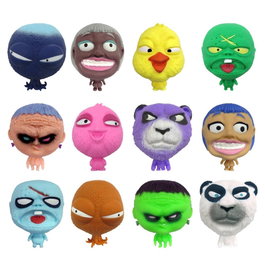 Bizak 64354020 Splats Head Figurine Élastique 11 cm - Aléatoire - Figurine Molle et Déformable pour Enfants +5 Ans
