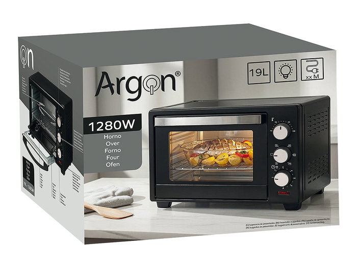 Argon Four 19L 1280W Noir et Gris Argon Four 19L 1280W Noir et Gris