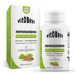 VIT.O.BEST Ashwagandha AshwaNature Root 100 VegeCaps