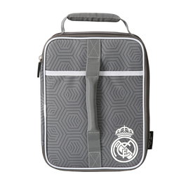 SAFTA Sac isotherme pour aliments avec tupperware Real Madrid - Capacité extensible, revêtement Thermaflect, étanche, facile à nettoyer