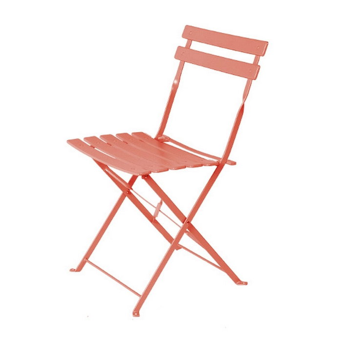 Chaise de jardin Sira Orange Acier 41 x 46 x 80 cm (2 Unités) Chaise de jardin Sira Orange Acier 41 x 46 x 80 cm (2 Unités)