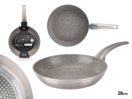 Kinvara Poêle Induction Antiadhésive Aluminium Forgé 28 cm Argent (Set de 6)