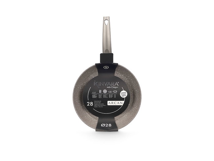 Kinvara Poêle Induction Antiadhésive Aluminium Forgé 28 cm Argent (Set de 6)