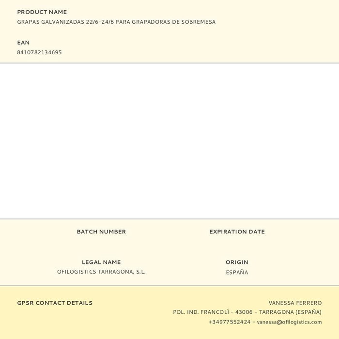 Apli Agrafes galvanisées 22/6-24/6 pour agrafeuses de bureau