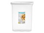 Leknes Boîte de Rangement Multiusage pour Céréales avec Couvercle Gris 2,4 L Plastique PP 19x24x9 cm (Set de 24)