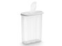 Leknes Boîte de Rangement Multiusage pour Céréales avec Couvercle Gris 2,4 L Plastique PP 19x24x9 cm (Set de 24)