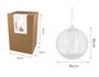 Innspiro Pack de 6 boules en plastique transparent de 16 cm