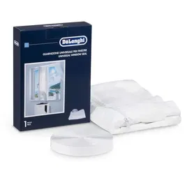Delonghi Kit de calfeutrage pour climatiseur mobile DLSA012 - Joint de fenêtre ajustable de 270 à 390 mm en polyester, barrière contre air chaud et insectes
