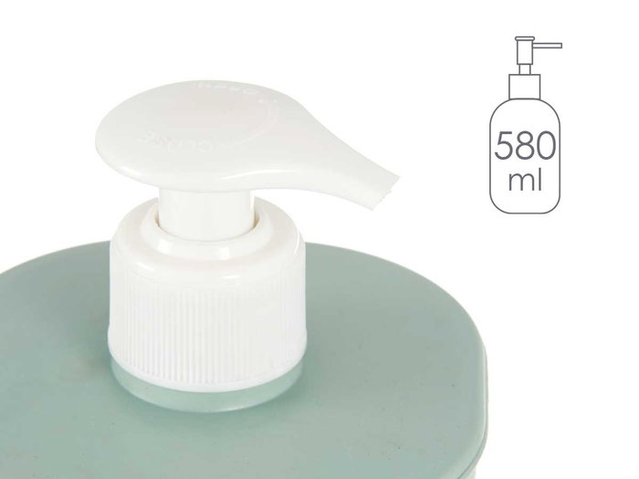 Berilo Distributeur Salle de Bain Plastique 580 ml Vert Menthe 9 x 16 x 12 cm (Set de 36)