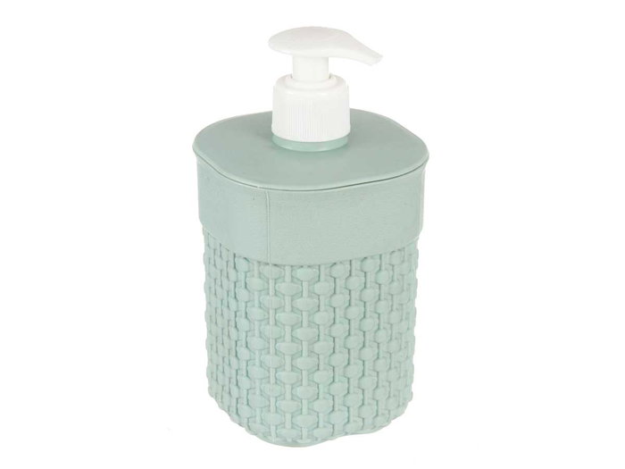 Berilo Distributeur Salle de Bain Plastique 580 ml Vert Menthe 9 x 16 x 12 cm (Set de 36)