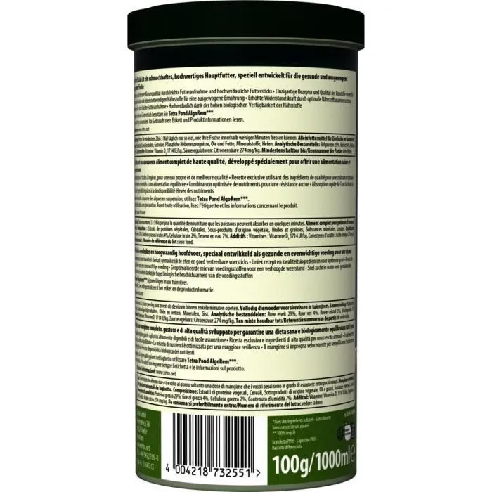 Tetra Complete Food Stick nourriture pour poissons d'étang 1 L