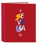 Sevilla FC - Carpeta f. 4 anillas 35mm lomo ancho sevilla fc 27x33x6 cm - Classeur à anneaux 4x35mm avec dos large pour documents, 27x33x6 cm, espagnol