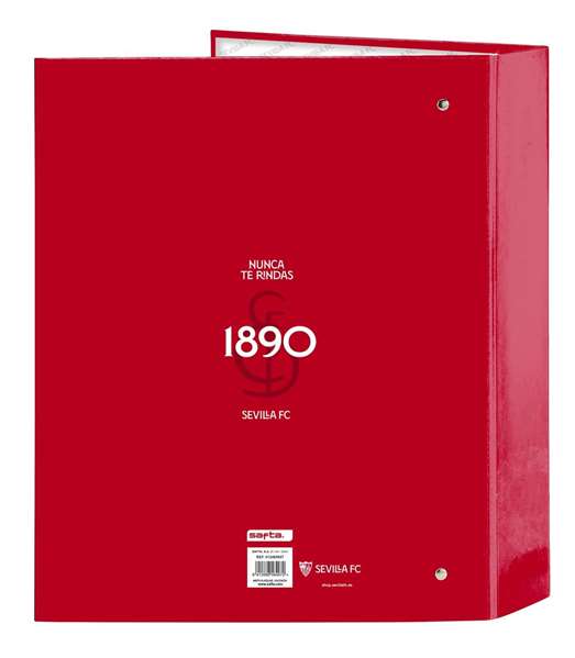 Sevilla FC - Carpeta f. 4 anillas 35mm lomo ancho sevilla fc 27x33x6 cm - Classeur à anneaux 4x35mm avec dos large pour documents, 27x33x6 cm, espagnol Sevilla FC - Carpeta f. 4 anillas 35mm lomo ancho sevilla fc 27x33x6 cm - Classeur à anneaux 4x35mm avec dos large pour documents, 27x33x6 cm, espagnol