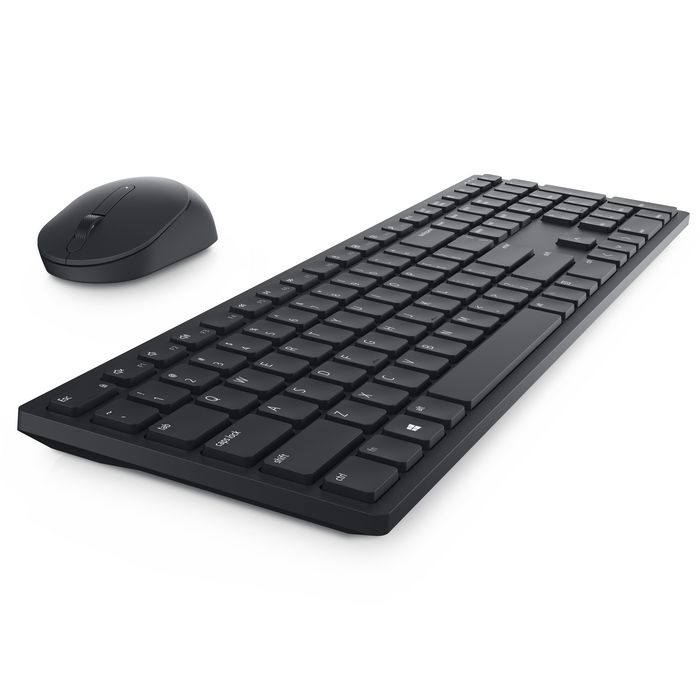 Dell Combo Clavier et Souris Sans Fil Pro, 2,4 GHz RF, Autonomie 36 Mois, 1600 dpi, Souris AAA, Clavier AA