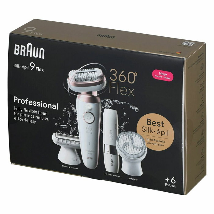 Braun Silk-épil 9 Flex Blanc et Or Rose