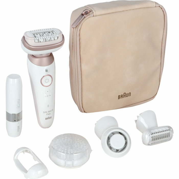 Braun Silk-épil 9 Flex Blanc et Or Rose