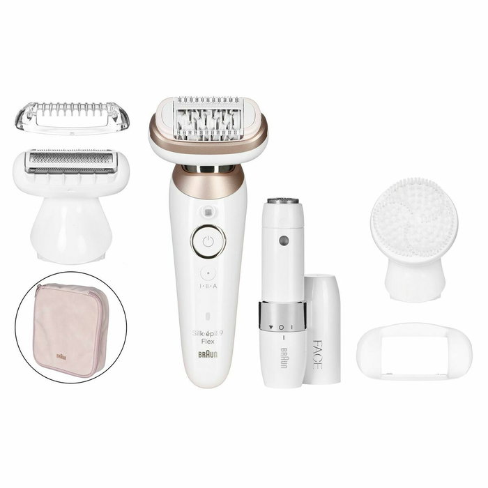 Braun Silk-épil 9 Flex Blanc et Or Rose