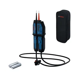 Bosch Professional Testeur de Tension GVT 1000-15, 1000 V AC/DC, 2 Piles LR03 Incluses, Détection de Tension et Test de Continuïté pour Électriciens