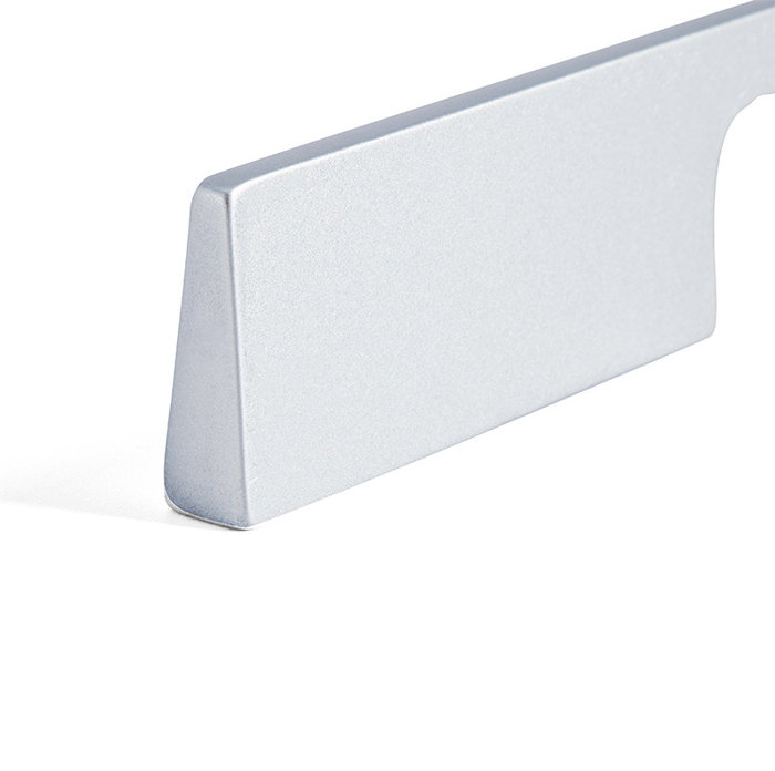 Trentadue Tirador Pilot 160 mm, poignée pour meuble en zamak, finitions chrome et aluminium RAL 9006