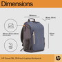 HP Sac à dos Travel pour ordinateur portable 15,6 pouces - 18 litres en tissu recyclé bleu nuit
