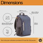 HP Sac à dos Travel pour ordinateur portable 15,6 pouces - 18 litres en tissu recyclé bleu nuit