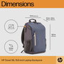 HP Sac à dos Travel pour ordinateur portable 15,6 pouces - 18 litres en tissu recyclé bleu nuit