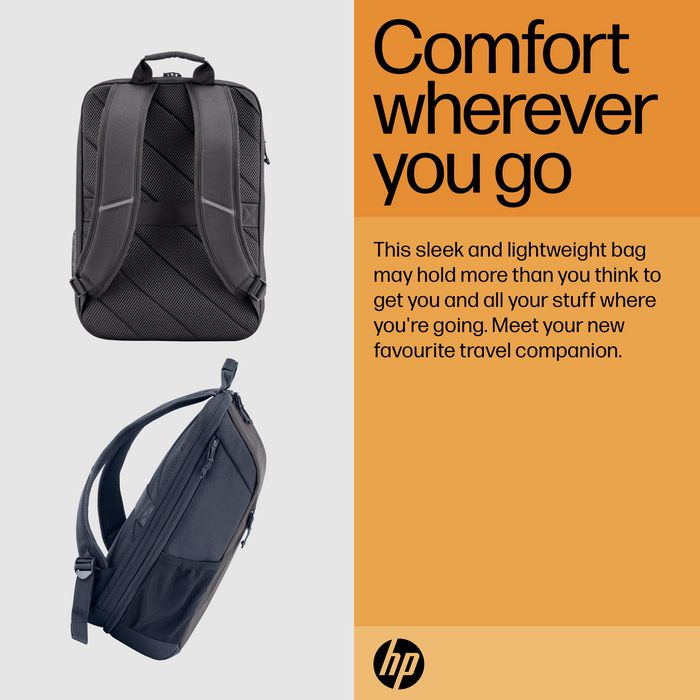 HP Sac à dos Travel pour ordinateur portable 15,6 pouces - 18 litres en tissu recyclé bleu nuit