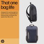 HP Sac à dos Travel pour ordinateur portable 15,6 pouces - 18 litres en tissu recyclé bleu nuit