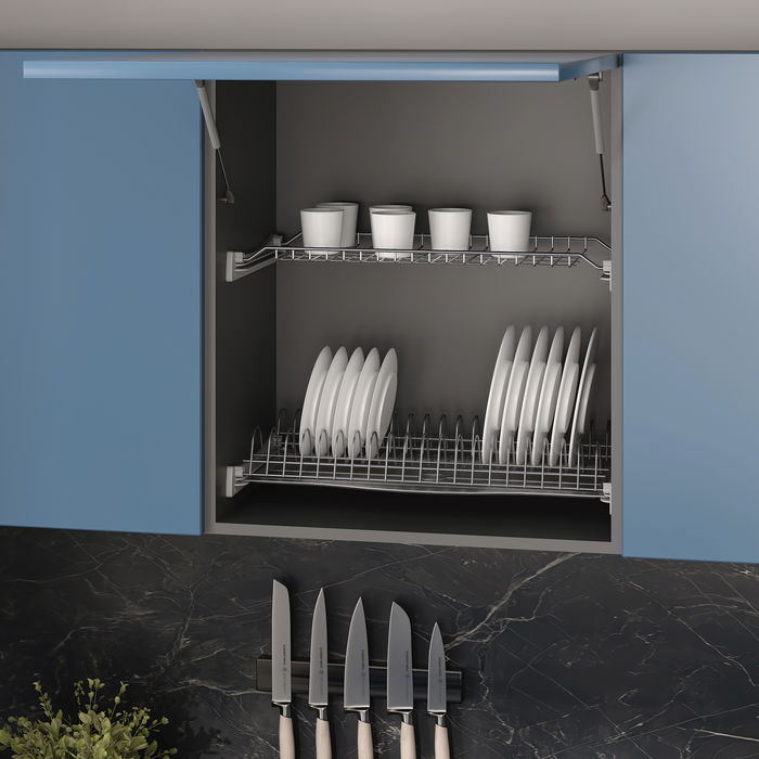 Emuca Égouttoir Suprastar pour module, 600, Acier, Chromé