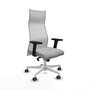 Piqueras y Crespo Chaise de Bureau Albacete Gris Clair et Blanc