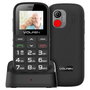 Volfen Téléphone Mobile Senior Astro SR avec Grosses Touches, SOS, Écran 1.8 Pouces, Base de Charge, Lampe de Poche, Radio FM