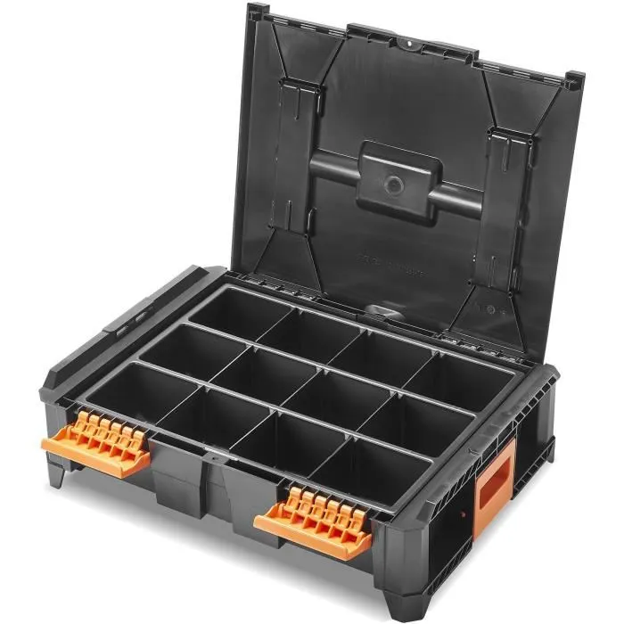 TOOD Insert modulable professionnel 3 à 12 compartiments ajustables pour coffret emboîtable, 40 x 30 x 7 cm
