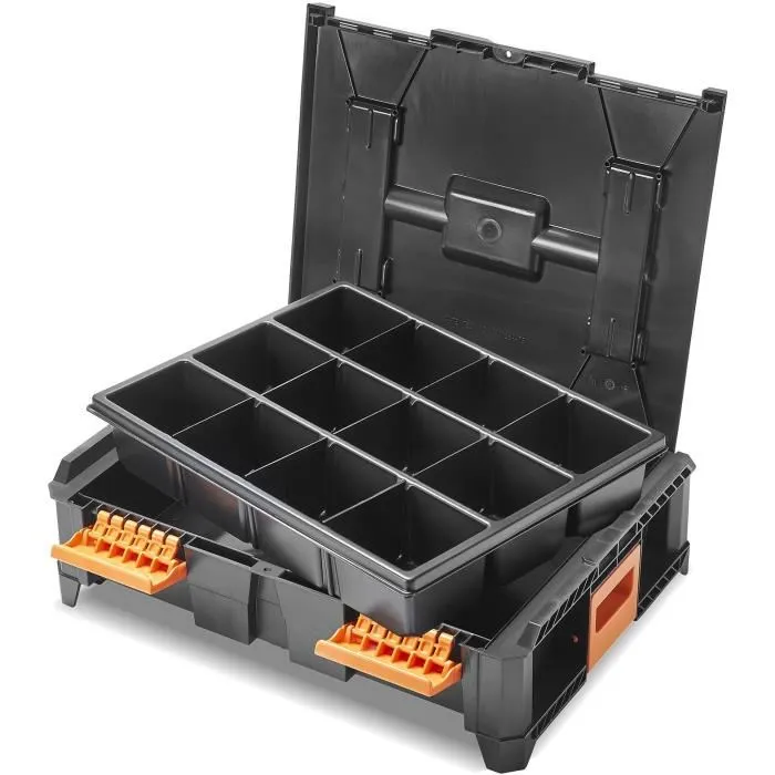 TOOD Insert modulable professionnel 3 à 12 compartiments ajustables pour coffret emboîtable, 40 x 30 x 7 cm