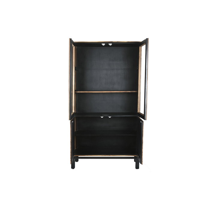 Présentoir Home ESPRIT Marron Noir Teck Acacia 100 x 40 x 185 cm