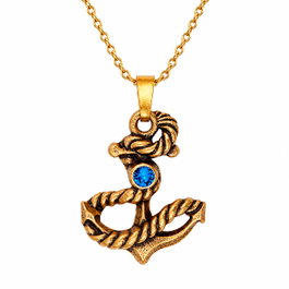 Alex And Ani Collier Ancla III Doré 45cm
