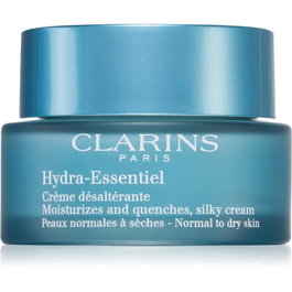 Clarins Crème Hydra-Essentiel Visage avec Acide Hyaluronique, Hydratation Matin, 50 ml