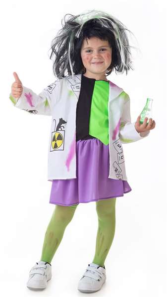 Creaciones Llopis T-5 Déguisement Enfant Scientifique Folle - Jupe, Veste et Gilet - Âge 3 ans, Taille 10-12 ans Creaciones Llopis T-5 Déguisement Enfant Scientifique Folle - Jupe, Veste et Gilet - Âge 3 ans, Taille 10-12 ans