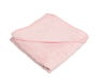 KioKids Toallita de baño para bebé en bambú 100%, capucha, 76x76 cm, color rosa, Certificada Oeko-Tex, Collection Ecofriendly