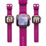 VTech - Reloj interactivo Kidizoom Smartwatch Max - Montre connectée tactile pour enfant avec appareil photo, caméra, jeux - 256 Mo - Framboise