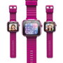 VTech - Reloj interactivo Kidizoom Smartwatch Max - Montre connectée tactile pour enfant avec appareil photo, caméra, jeux - 256 Mo - Framboise