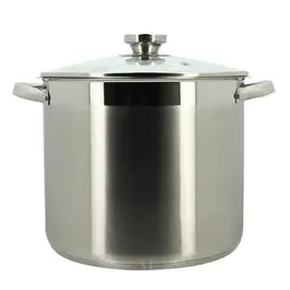 Menastyl Marmite avec couvercle 9 litres acier inoxydable 4615455 - Tous feux dont induction, idéale soupes et plats mijotés