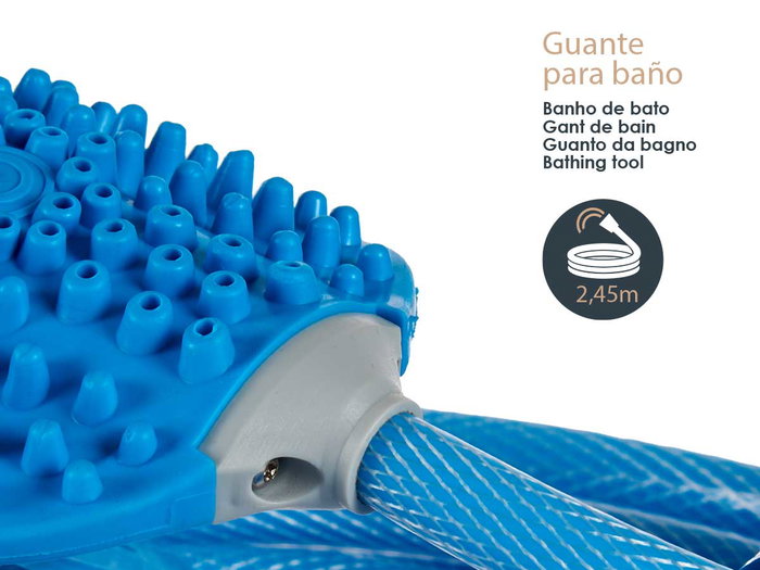 MASCOW Gant pour le soin des animaux de compagnie, Bleu