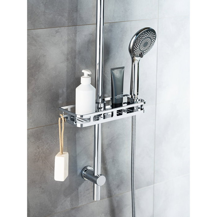 Etagère de salle de bains Wenko libertà Chrome ABS 28,5 X 4 X 11,5 CM