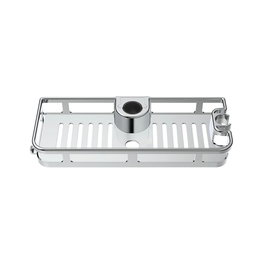 Wenko Panier de douche Libertà en acier inoxydable chromé, 28.5 x 4 x 11.5 cm