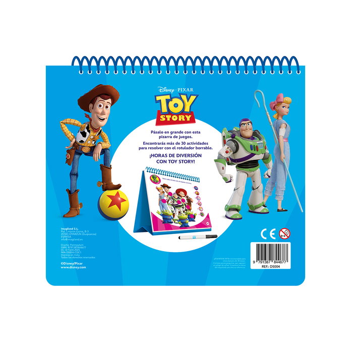 Imagiland Disney Toy Story - Pizarra Lavable 32 Pages +4 Ans - DS004