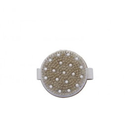 Bifull Brosse ronde de madérothérapie avec billes intégrées et poils de cerda