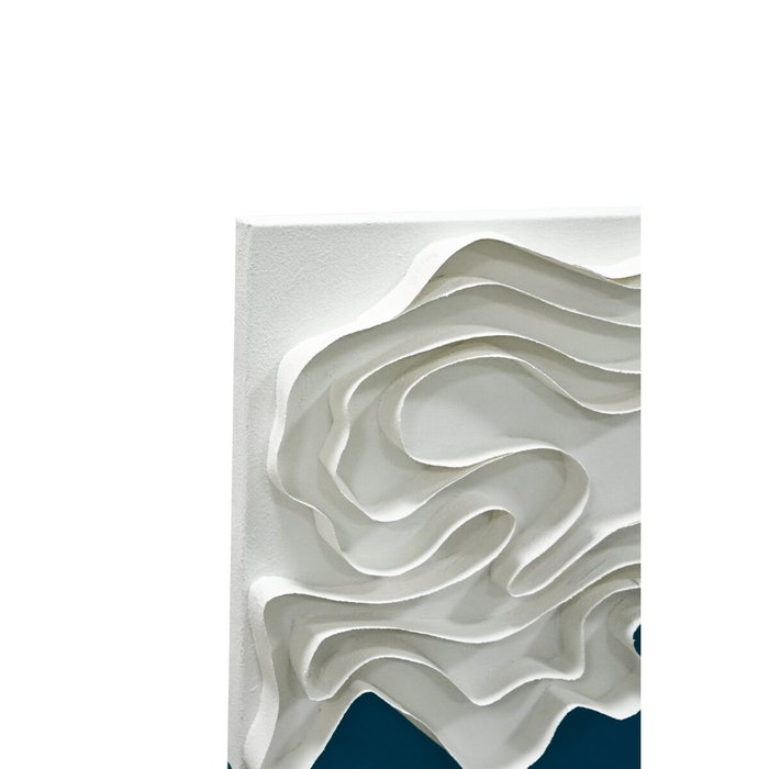Home ESPRIT Toile Bleu Blanc Moderne 150 X 6 X 50 CM (2 Unités)