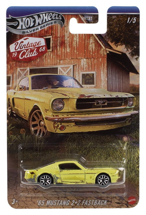 Mattel Hot Wheels Silver Series Assortiment de 10 Véhicules Die-Cast 1/64 Vintage
