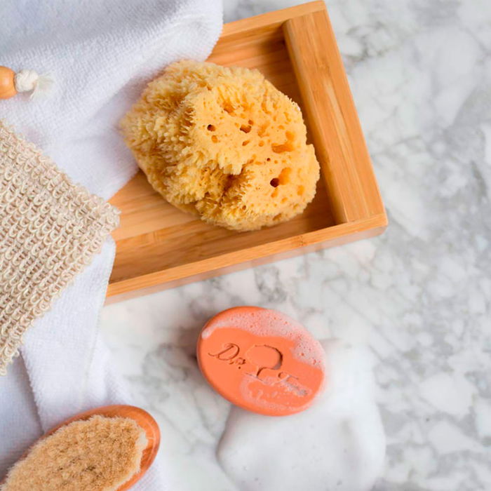 Dr. Tree Shampooing et Gel Douche Solides Hydratation Enfants Peaux Sensibles Étui 2 pièces