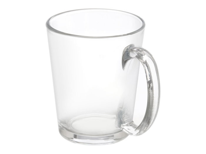 Vivalto Tasse à petit-déjeuner conique avec anse 250ml Transparent Vivalto Tasse à petit-déjeuner conique avec anse 250ml Transparent